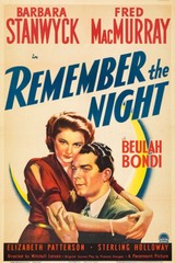 Remember The Night Movie Comedy Drama Romance Wall Art Home – POSTER 20″x30″