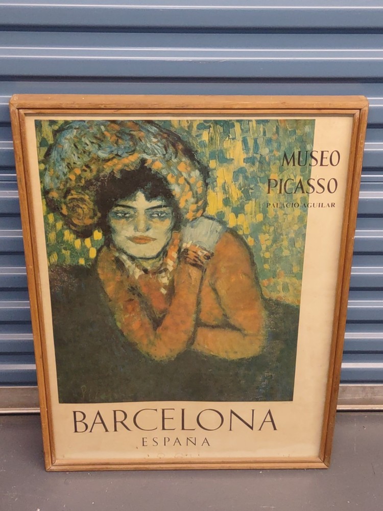 Pablo Picasso L’Attente 1901 Museo Picasso Barcelona España Framed Poster