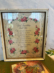 Hallmark Framed Vertical Friendship Quote Floral Print Wall Decor, Multicolor