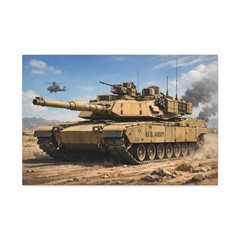 M1 Abrams Tank Canvas Print Wall Art | Military Decor | Ready to Hang