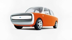 1999 Ford 021C Orange | 24×36 inch POSTER | Concept design