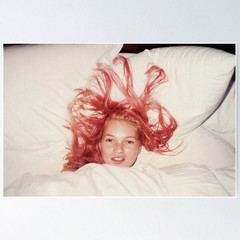 RARE! Kate Moss // Pink Hair Premium Poster