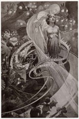 Alphonse Mucha Le Pater And Lead Us Not Into Temptation Allegory Art Print 1899