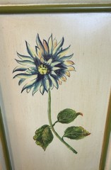 Floral Wall Art Set of 2 Green Frame Botanical Prints Cottage Farmhouse Decor