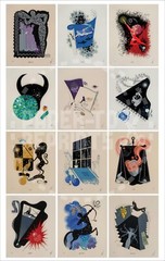 THE ZODIAC SUITE BY ERTE – 12 PRINTS PLUS MINI POSTER WITH ALL 12 IMAGES