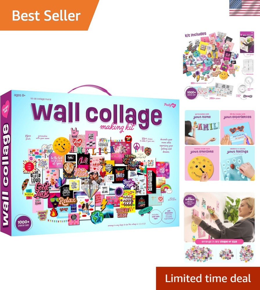 Personalized Bedroom Decor DIY Kit for Teen Girls – Comprehensive Collage Set
