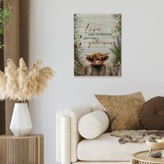Highland Cow Farmhouse Wall Art Decor, Highland Cow Gifts For Women, Western …