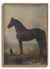 Vintage Horse Framed Wall Art Farmhouse Animal Canvas Wall Art Horse Pictures…