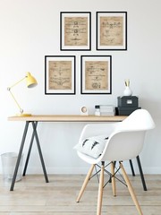 4 Vintage Biplanes Patent Wall Art Prints 8×10 in Aviation Gifts Pilots Bi Plane