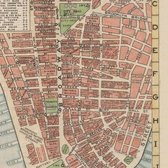 Mid-Century Modern New York City Map | Manhattan Subway Financial District