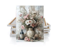 16×20 Cottage Comfort Floral Canvas Print Wall Art