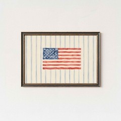 Watercolor American Flag Wall Art, Patriotic USA Print, 4th of July Decor