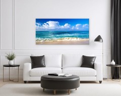 Ocean Seascape Canvas Painting Canvas Wall Art Poster Mural,DIY Framed 24″x48″