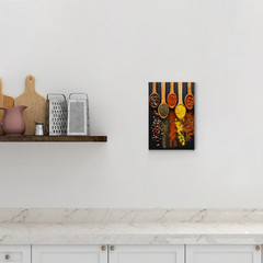 Colorful Spices Kitchen Poster Canvas Wall Art Farmhouse Decor