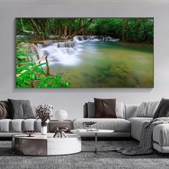 Waterfall Lake Landscape Canvas Painting Canvas Wall Art Home Décor Poster