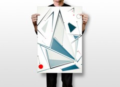 Bohemia Abstract Shape Print Simplicity Painting Wall Home Decor – POSTER 20×30