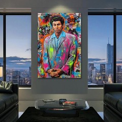 The Kramer Portrait – Graffiti Cosmo Original Canvas Art Seinfeld PRINT ONLY