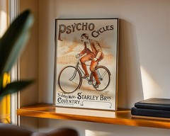 Psycho Cycles Starley Bros. Coventry Moore (UK) Bicycle 1892 Retro Vintage Poste