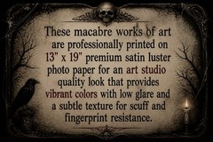 Creepy Art Print Haunted House Ghosts Halloween Horror Painting 13×19 Poster
