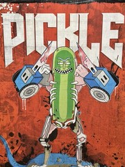 Pickle Rick handmade limited-edition custom pop-culture art