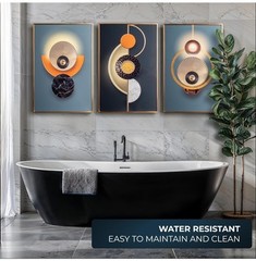 The Decor Cave Framed Canvas Wall Art Living Room/Bathroom/Dining Room Abstract