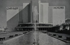 Antique Art Print Chicago Worlds Fair Chrysler Motors 1933 American History