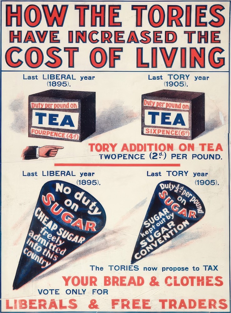 15107.Wall Decor Poster.Vintage Interior Art.British Political How the Tories Ad