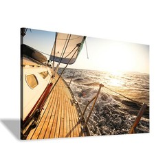 sailboat wall art coastal pictures: sunset wall decor sailing artwork nautica…