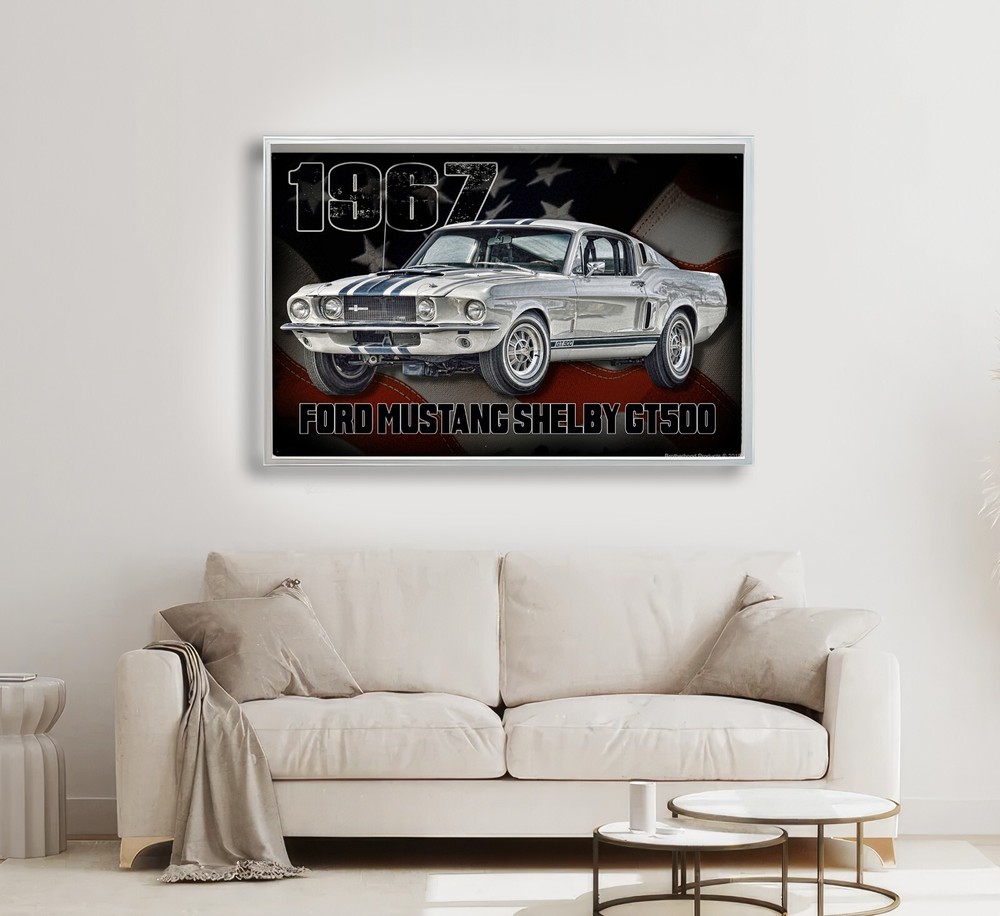 1967 Mustang Shelby GT500 Muscle Classic Car 24×36 or 11×17 In Poster