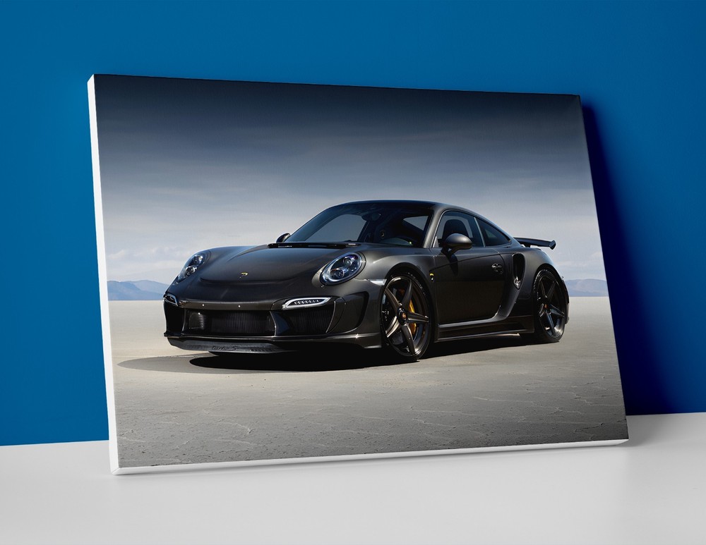 Porsche 911 Carbon Poster or Canvas – Porsche Wall Art Print Decor