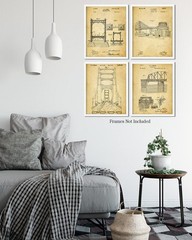 Bridge Architecture Patent – A Set of Four Bridge Patents Wall Art Decor Prin…