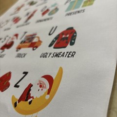 Christmas Alphabet Poster ✅ Kid Child Christmas Decor ✅ Wall Art Canvas Poster