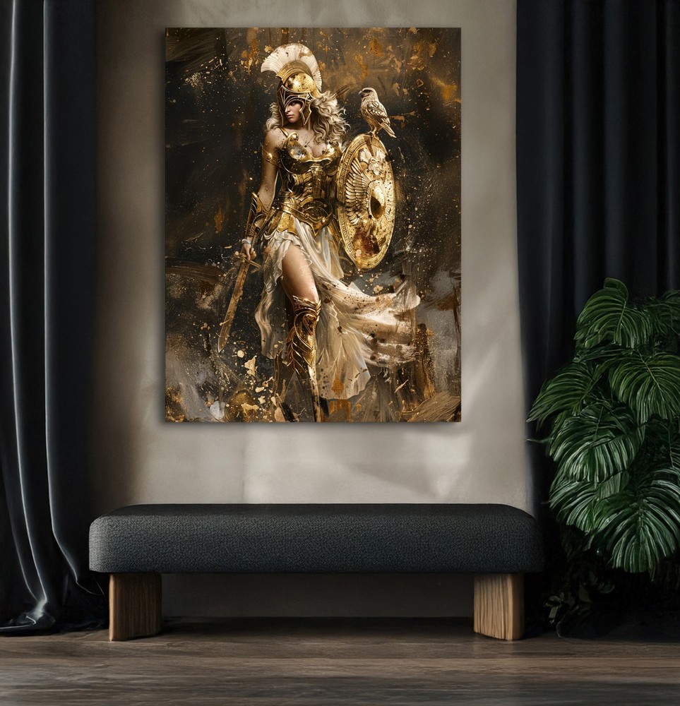 Athena Goddess Wall Art #3 – Greek Mythology Warrior Goddess Print