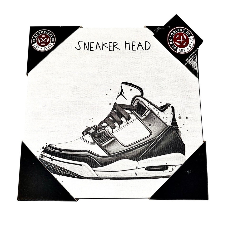 Retro Nike 🏀 Air Jordan 🏀 Sneaker Canvas Art NBA Sneaker Head Basketball