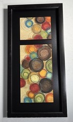 Abstract Framed Wall Art Colorful Wood Panels 13×26 Bed Bath & Beyond