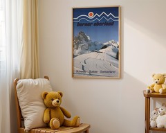 Switzerland – Berner Oberland – 1987 Retro Travel Poster