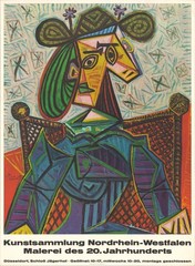 PABLO PICASSO Woman Sitting in an Armchair 33.25″ x 24″ Offset Lithograph 1967 C