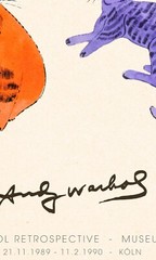 Rétrospective d’Andy Warhol exposition au Musée Ludwig Kôln 1989 – Poster