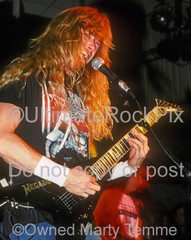 DAVE MUSTAINE PHOTO MEGADETH 8×10 Concert Photo in 1991 by Marty Temme 1