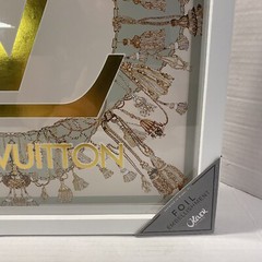 LOUIS VUITTON OLIVER GAL Glass ART FRAMED 16″ X 16″ GOLD FOIL EMBELLISHED – NEW