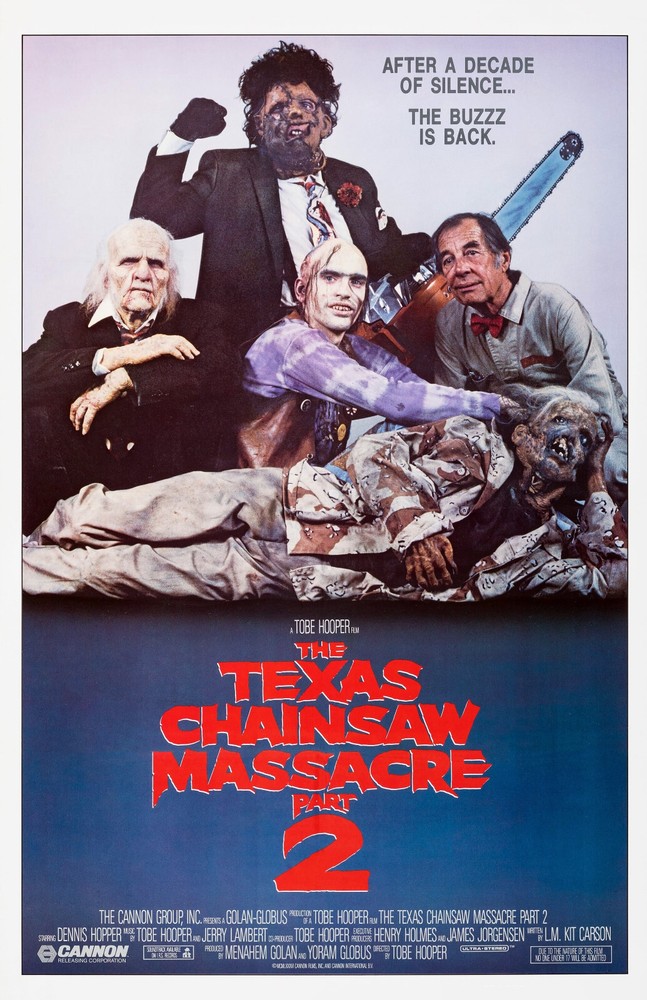 AA5459 The Texas Chainsaw Massacre 2 Film 1986 Vintage Movie Poster 11×17