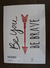 Art Cards BE BRAVE HELLO SUNSHINE More 8 Assorted 5″ x 7″ Prints Vaxbo IKEA