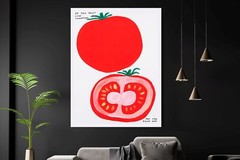 David Shrigley Tomatoes Art Print | Mounted Canvas | Framed Canvas |Acrylic