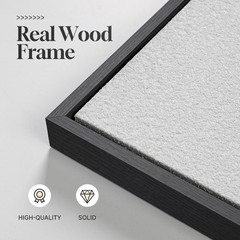 Framed 3D Textured Black and White Abstract Wall Art for Living Room, 4 Piece…