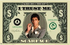 Poster Studio B – Scarface Money Dollar Bill Classic Movie 24×36″ NEW