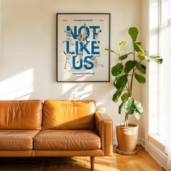 Not Like Us Dodgers Poster | World Series Champions Retro Mid-Century Art