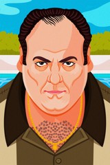 Tony Soprano Portrait The Sopranos Movie Inspired Comic Wall Art – POSTER 20×30