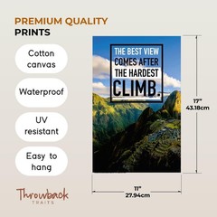 Set of 6 Framed Motivational Canvas Prints – 11×17 Inch Inspirational Wall Art
