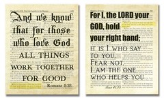 Spiritual Room Decor – Bible Verses Wall Art Prints – 6 (8×10) Christian Gifts