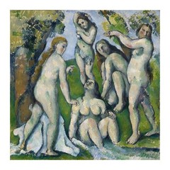 Paul Cézanne Five Bathers : Giclée Art Print 1887